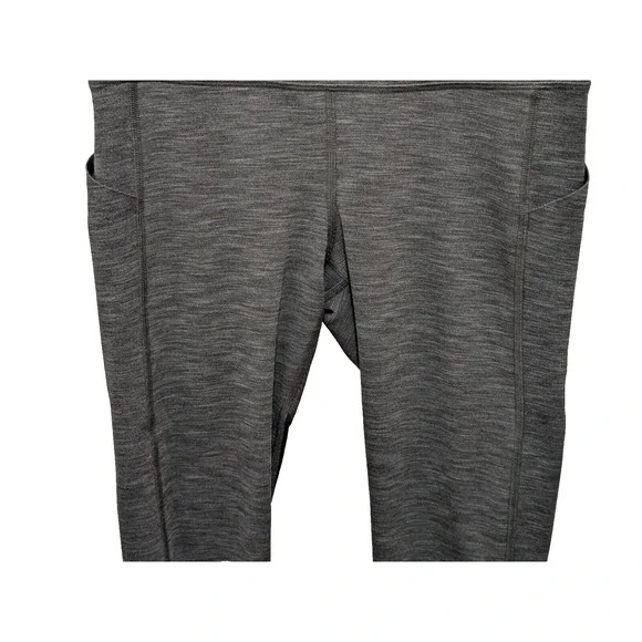 Lululemon Pants  26 Waist  10 Rise 24 Inseam  Gray Heather Work Out  Very Good - Picture 5 of 10